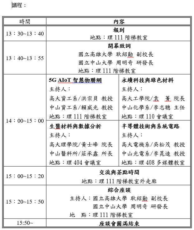 議程